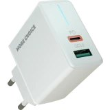 Сетевое зарядное устройство More Choice NC61 White