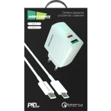 Сетевое зарядное устройство More Choice NC61a White