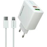 Сетевое зарядное устройство More Choice NC61i White