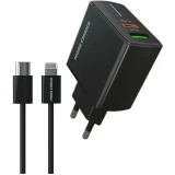 Сетевое зарядное устройство More Choice NC61i Black