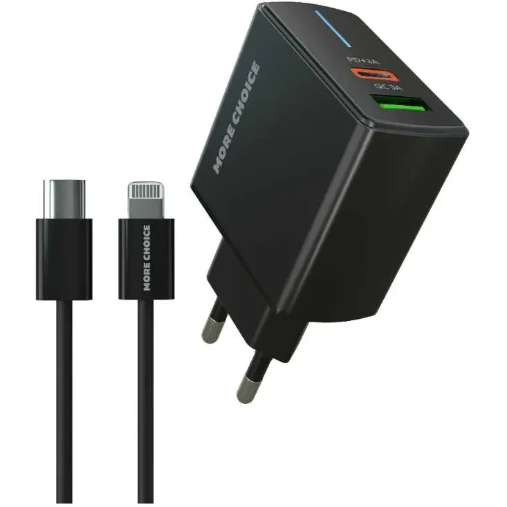 Сетевое зарядное устройство More Choice NC61i Black