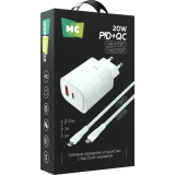 Сетевое зарядное устройство More Choice NC81i White