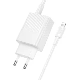 Сетевое зарядное устройство Borofone BAS76A + Lightning Cable White