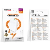 Сетевое зарядное устройство Borofone BAS76A + Lightning Cable White