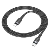 Кабель USB Type-C - Lightning, 1.2м, HOCO U117 Black (IP(01467))