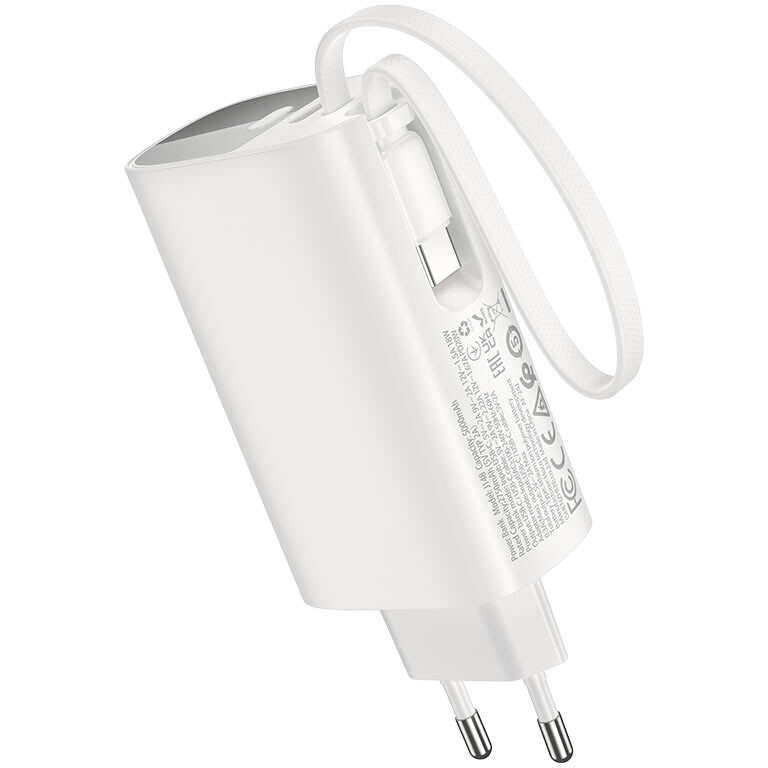 Внешний аккумулятор HOCO J148 Handy White - 46857 - фото 2