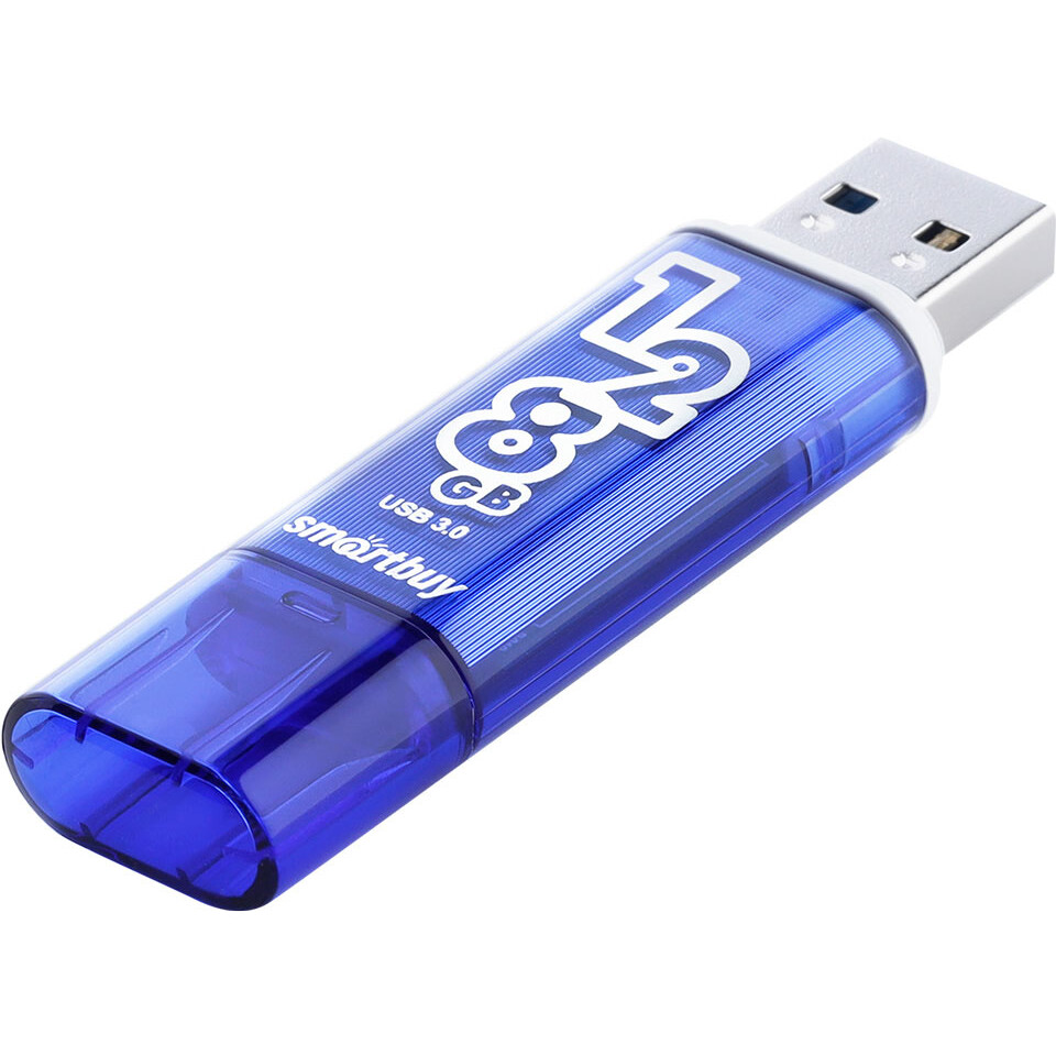 USB Flash накопитель 128GB SmartBuy Glossy Dark Blue (SB128GBGS-DB)