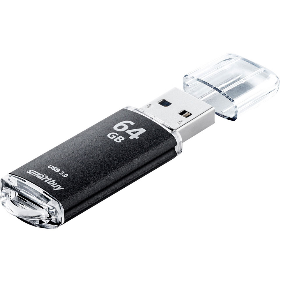 USB Flash накопитель 64GB SmartBuy V-Cut Black (SB64GBVC-K3)