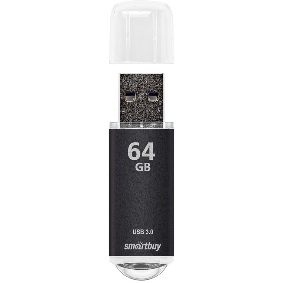 USB Flash накопитель 64Gb SmartBuy V-Cut Black (SB64GBVC-K3) - фото 4
