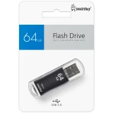 USB Flash накопитель 64Gb SmartBuy V-Cut Black (SB64GBVC-K3)