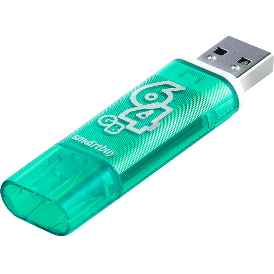 USB Flash накопитель 64Gb SmartBuy Glossy Green (SB64GBGS-G)