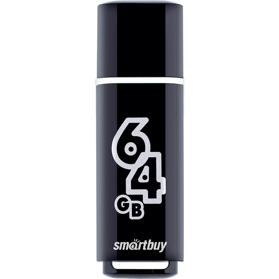 USB Flash накопитель 64Gb SmartBuy Glossy Black (SB64GBGS-K) - фото 2