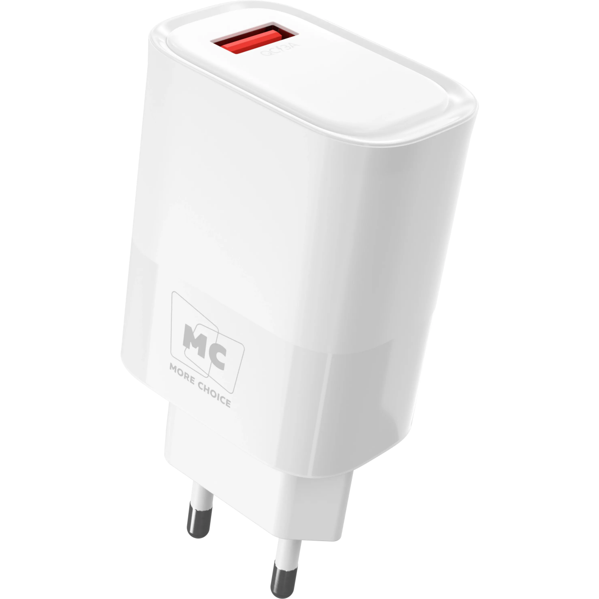 Сетевое зарядное устройство More Choice NC09a White