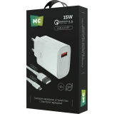 Сетевое зарядное устройство More Choice NC09a White