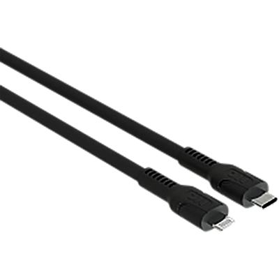 Кабель USB Type-C - Lightning, 2м, More Choice K65ia/К65ла Black - K65ia 2м Black - фото 3