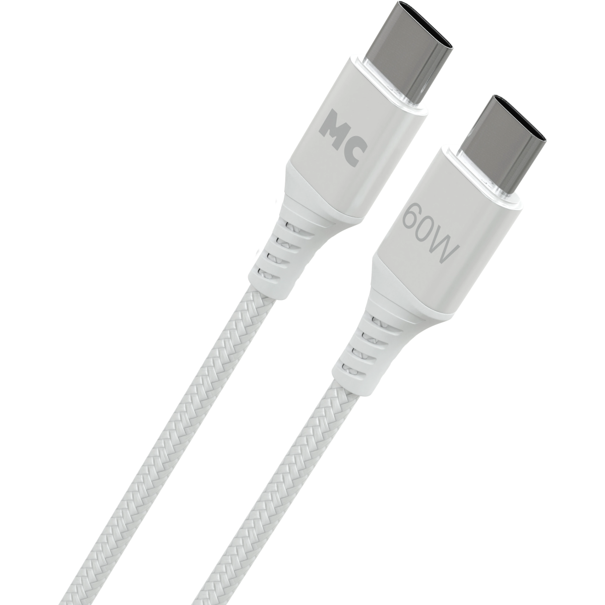Кабель USB Type-C - USB Type-C, 1м, More Choice K69aa White - К69аа White - фото 2