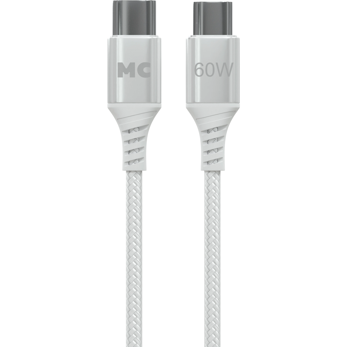 Кабель USB Type-C - USB Type-C, 2м, More Choice K69aa White - K69aa 2м White