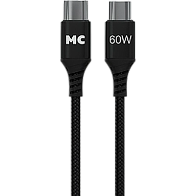 Кабель USB Type-C - USB Type-C, 1м, More Choice K69aa Black - К69аа Black