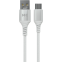 Кабель USB - USB Type-C, 1м, More Choice K69a White - К69а White