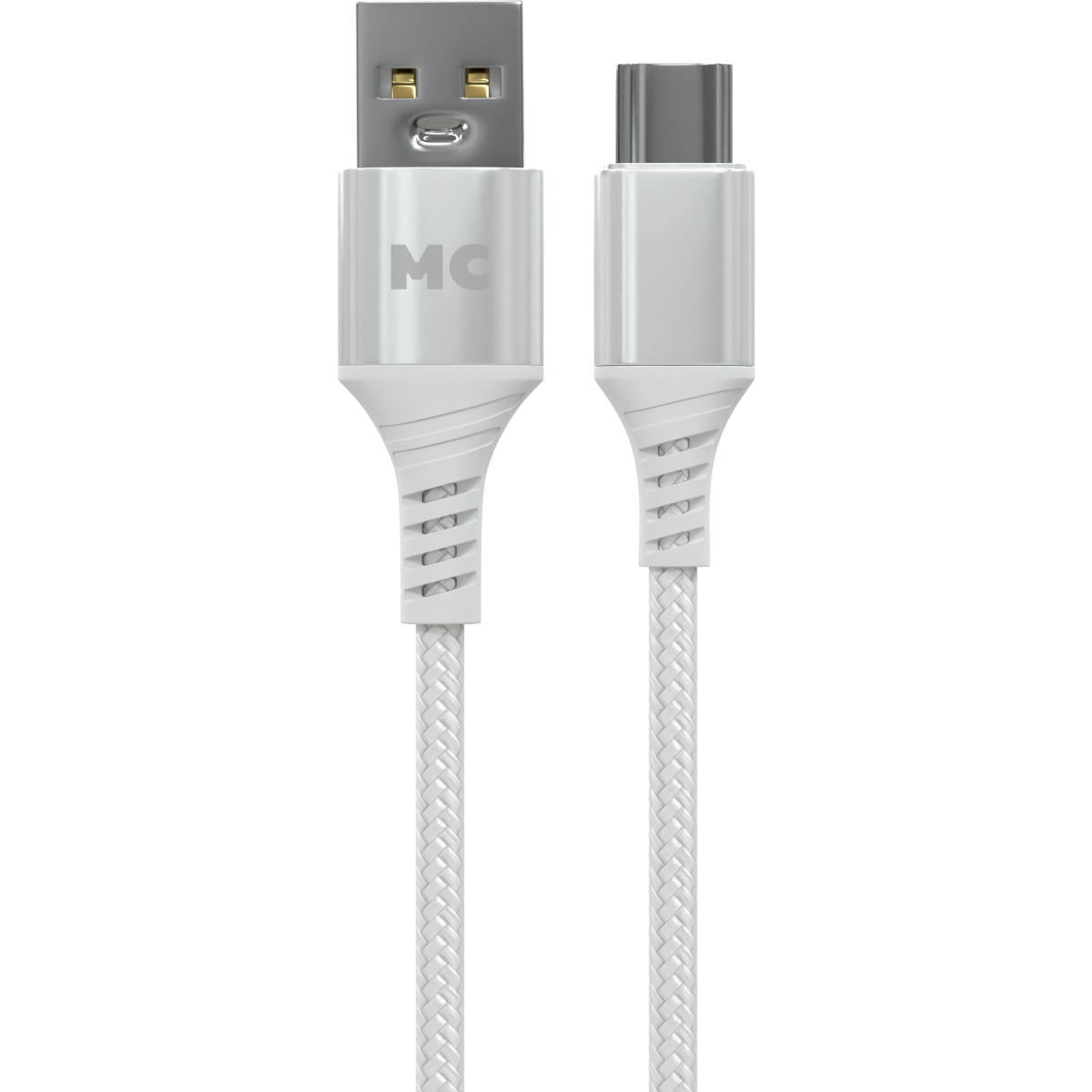 Кабель USB - USB Type-C, 2м, More Choice K69a White - К69а 2м White