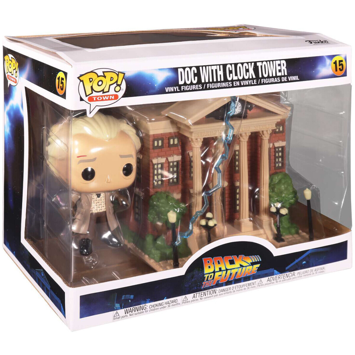 Фигурка Funko POP! Town BTTF Doc with Clock Tower - 46910 - фото 2