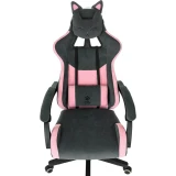 Игровое кресло Бюрократ Knight Kitty Grey/Pink (KNIGHT KITTY)