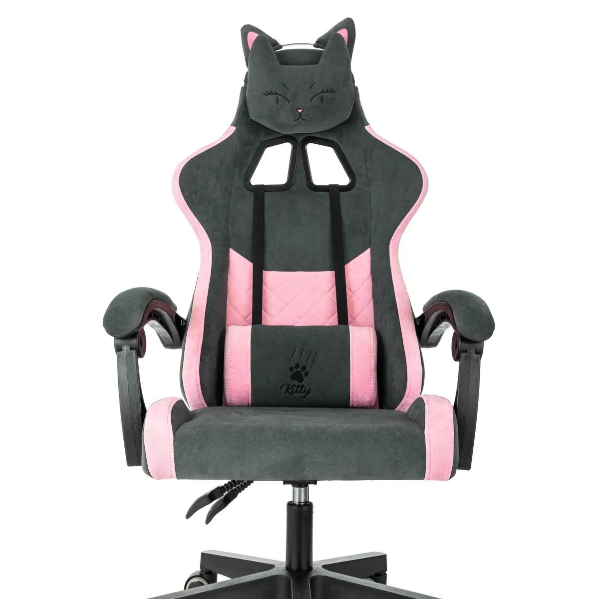 Игровое кресло Бюрократ Knight Kitty Grey/Pink - KNIGHT KITTY - фото 5
