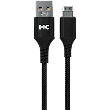 Кабель USB - Lightning, 2м, More Choice K69i Black - K69i 2м Black