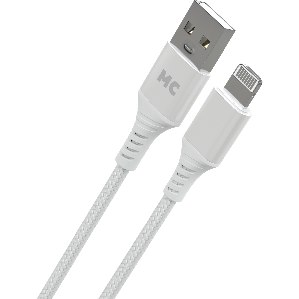 Кабель USB - Lightning, 1м, More Choice K69i/К69л White - фото 2