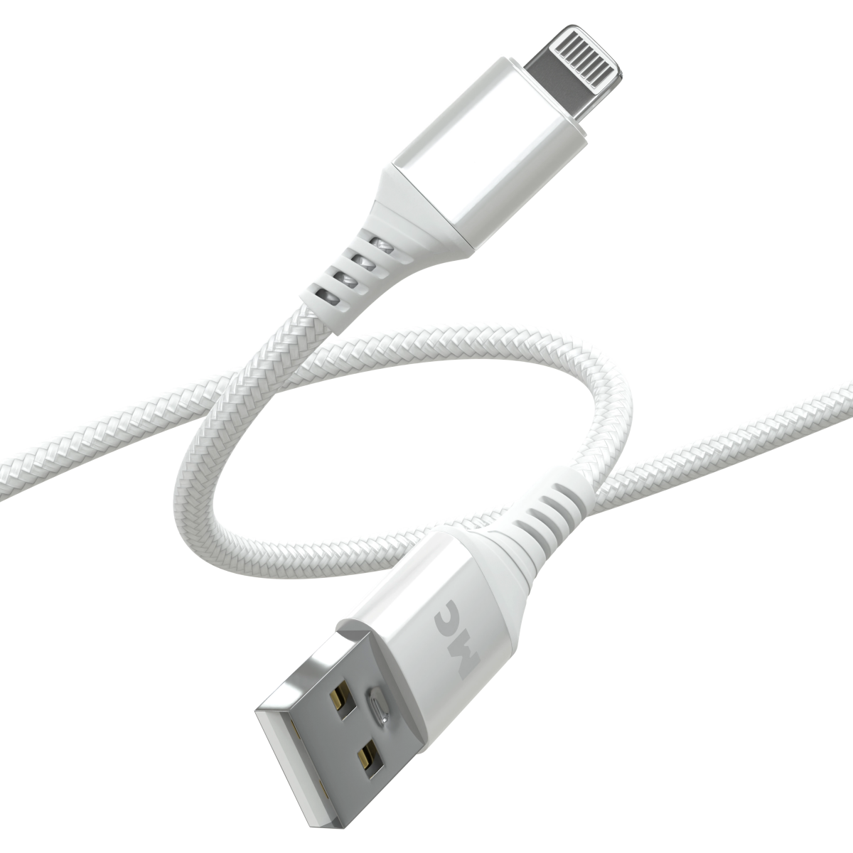 Кабель USB - Lightning, 1м, More Choice K69i/К69л White - фото 3