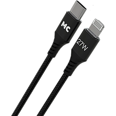 Кабель USB Type-C - Lightning, 1м, More Choice K69ia/К69ла Black - K69ia Black - фото 2