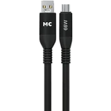 Кабель USB - USB Type-C, 1м, More Choice К83а Black