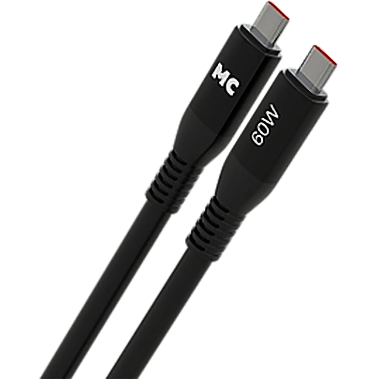 Кабель USB Type-C - USB Type-C, 1м, More Choice К83аа Black - фото 2