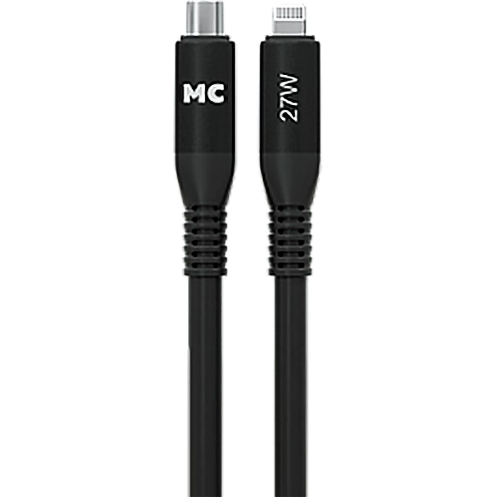 Кабель USB Type-C - Lightning, 1м, More Choice K83ia/К83ла Black - K83ia Black