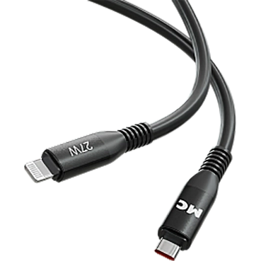 Кабель USB Type-C - Lightning, 1м, More Choice K83ia/К83ла Black - K83ia Black - фото 3