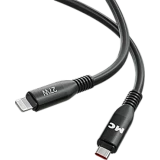 Кабель USB Type-C - Lightning, 2м, More Choice K83ia/К83ла Black (K83ia 2м Black)