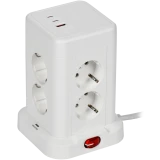 Сетевой удлинитель IEK DN-YP30-16-08-01-ZKU-K01