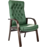 Офисное кресло Бюрократ T-9928 Walnut CF Green (T-9928WALNUT-CF/GN)