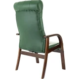 Офисное кресло Бюрократ T-9928 Walnut CF Green (T-9928WALNUT-CF/GN)