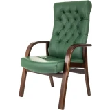 Офисное кресло Бюрократ T-9928 Walnut CF Green (T-9928WALNUT-CF/GN)