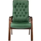 Офисное кресло Бюрократ T-9928 Walnut CF Green (T-9928WALNUT-CF/GN)