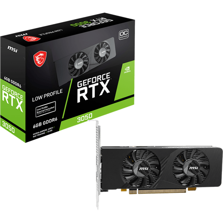 Видеокарта NVIDIA GeForce RTX 3050 MSI OC 6Gb (RTX 3050 LP E 6G OC) - фото 6