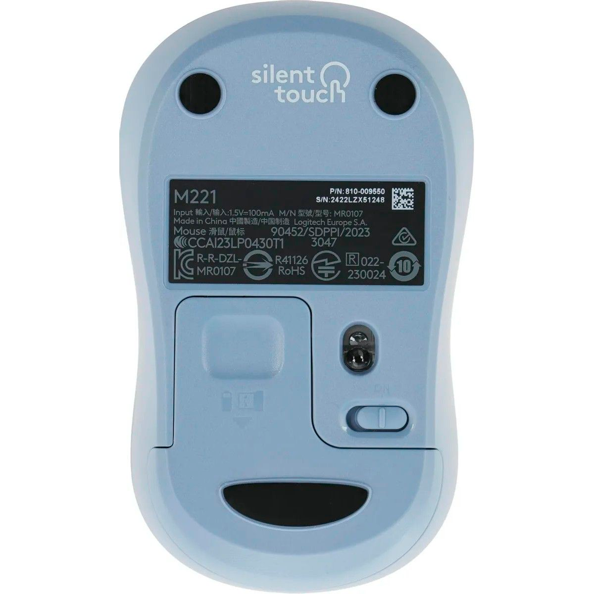 Мышь Logitech M221 SILENT Blue (910-006111) - фото 6