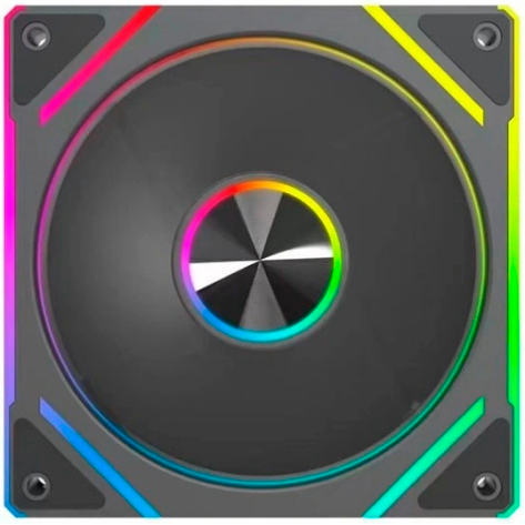 Вентилятор для корпуса Eurocase EU FN120 ARGB 8+14 Black (3 шт.)