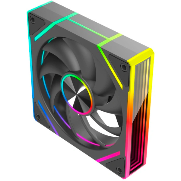 Вентилятор для корпуса Eurocase EU FN120 ARGB 8+14 Black (3 шт.) - 00-01217808 - фото 2