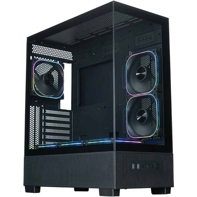 Корпус XASTRA Q500 6ARGB-FG-C10-UC Black - Q500-6FG12A-C10-UC