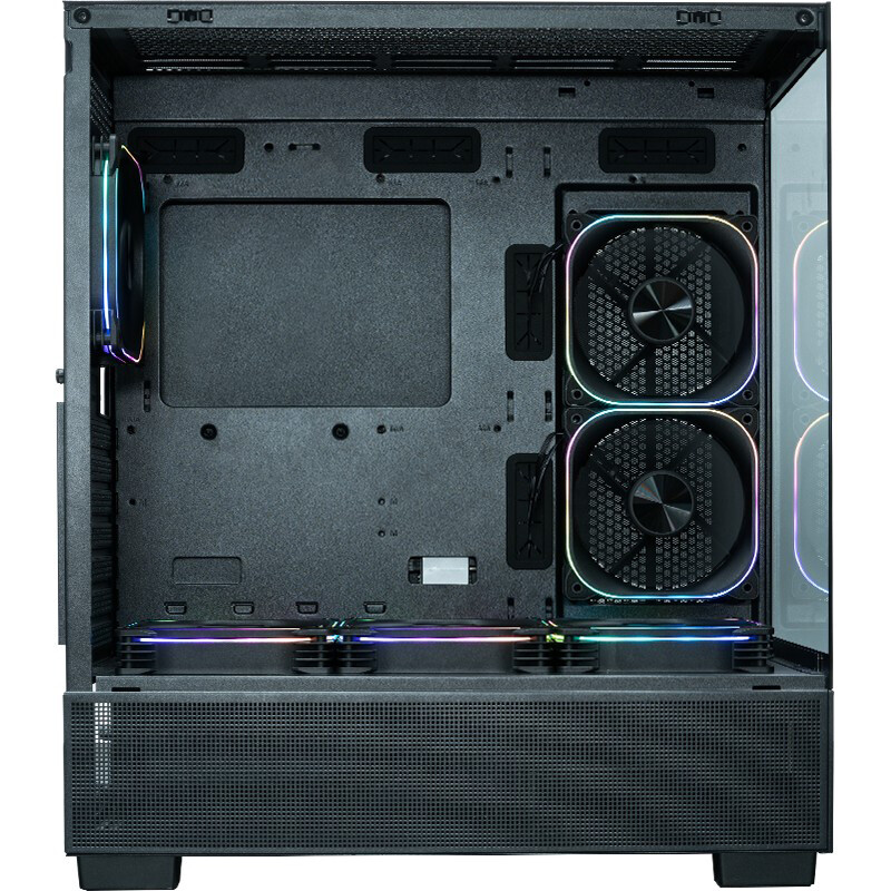 Корпус XASTRA Q500 6ARGB-FG-C10-UC Black - Q500-6FG12A-C10-UC - фото 6