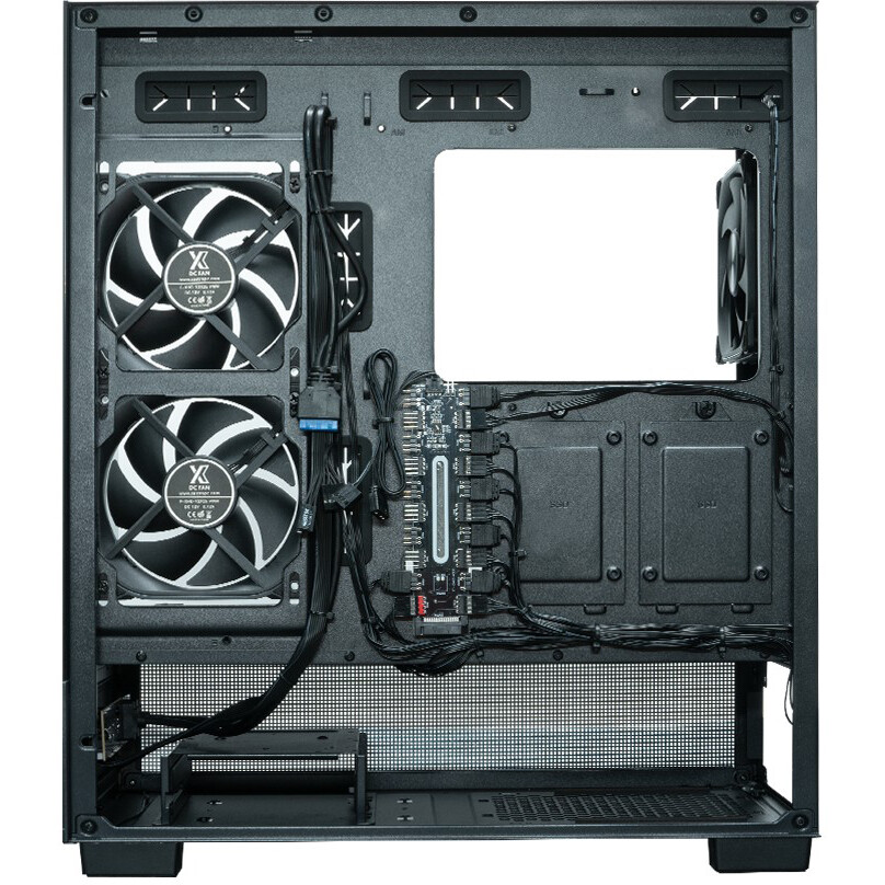 Корпус XASTRA Q500 6ARGB-FG-C10-UC Black - Q500-6FG12A-C10-UC - фото 7