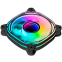 Вентилятор для корпуса Eurocase EU FN120 ARGB 8+16 Black (3 шт.) - 00-01217810 - фото 2
