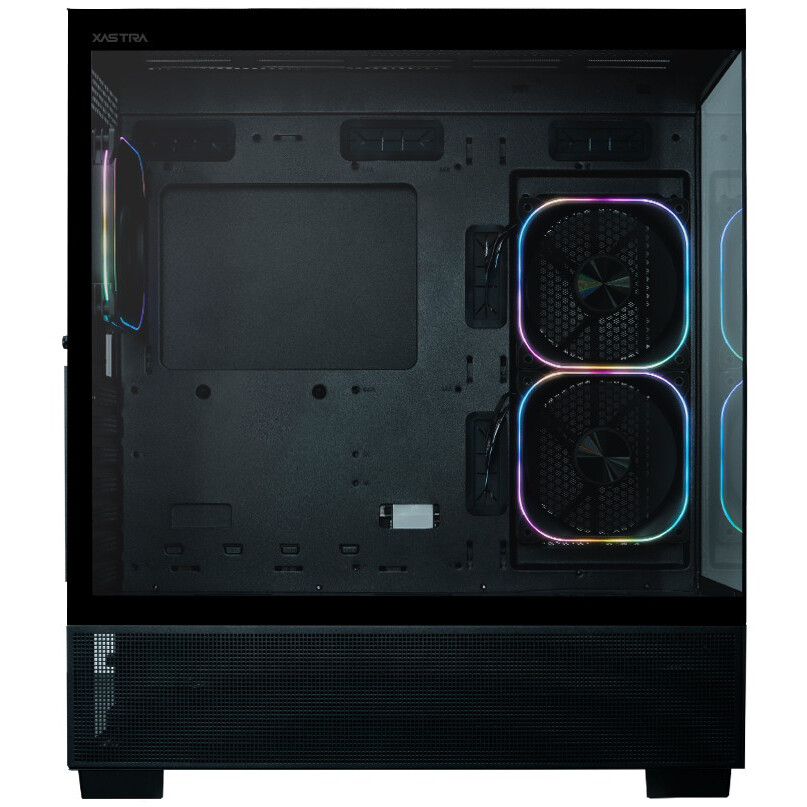 Корпус XASTRA Q500 3ARGB-FG-C10-UC Black - Q500-3FG12A-C10-UC - фото 5